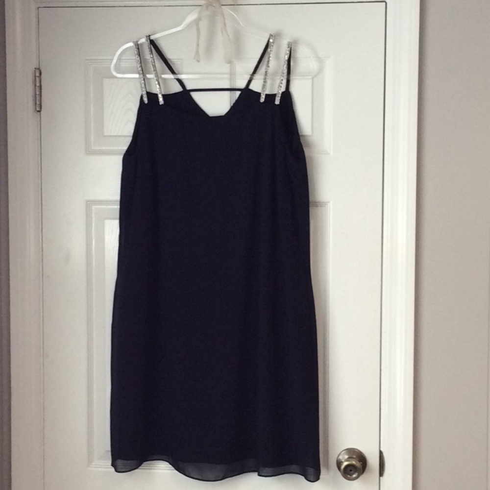 Rhinestone-Detailed Sheath Dress